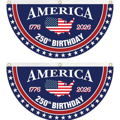 🎇 250th Anniversary USA Fan Flag 🇺🇸 | ✨Buy 1 Get 1 Free