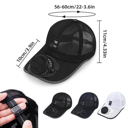 🧢 2026 Pro Outdoor Cooling Hat ❄️ Dual-Power Fan Cap🥳Buy 2 Get 10% Off