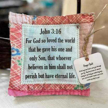 🔥Limited Time Buy 1 Get 1 Free🔥✝️Best Encouraged And Blessed Gift-Prayer Quilt with cross inside
