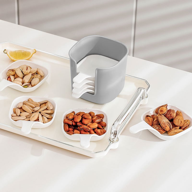 🏆Flash Sale⚡ 50K+ SOLD! Almost Gone-💥Dipping Sauce Plate & Holder Set,Best Gifts 🔥Buy 2 Get 1 Free