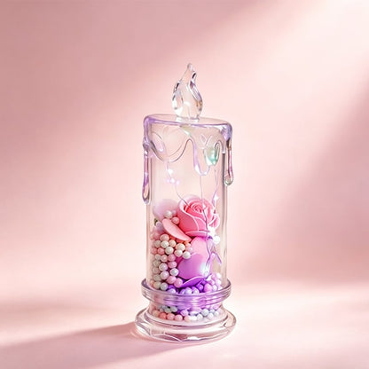 Buy 1 Get 1 Free🌹Realistic Rose Candle Lights — Battery-Powered, Smoke-Free LED Roses for Home Decor, Weddings, Parties & Gifts ✨