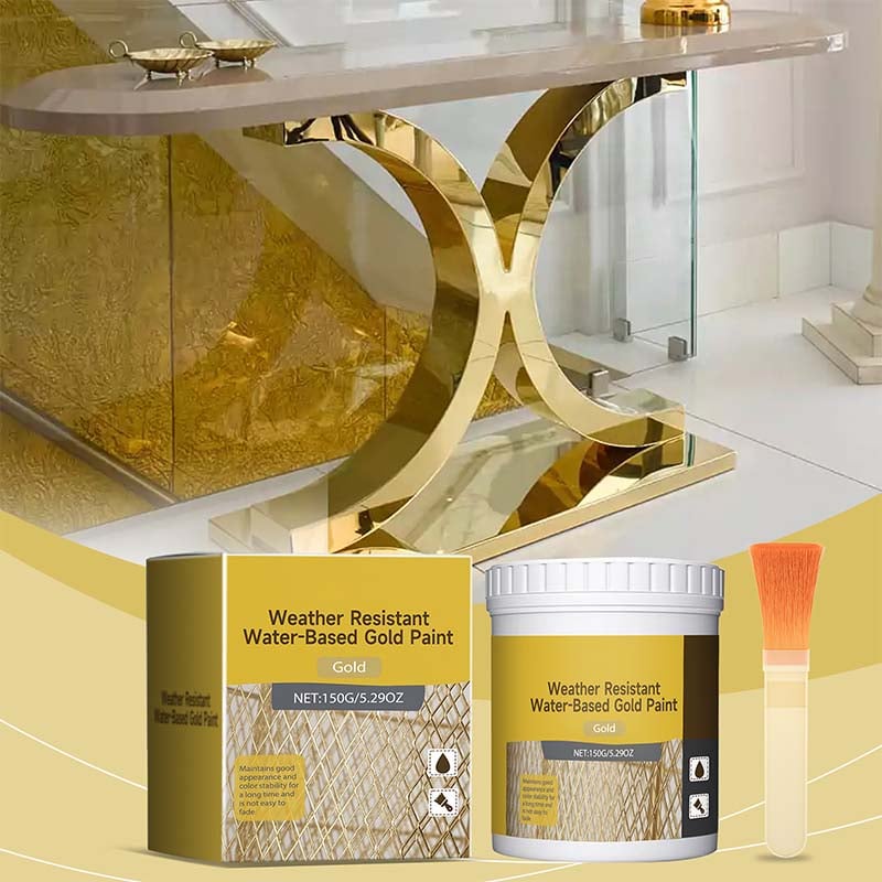 🎨🏡Water-Based Weather-Resistant Gold Paint 🔥Buy 2 Get 1 Free