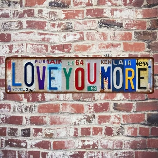 ❤️ 2D Romantic Metal Wall Decor(2D flat printing)