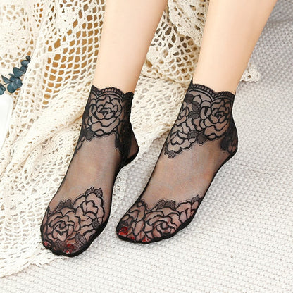 💋 Ladies Fashion Lace Socks🥳