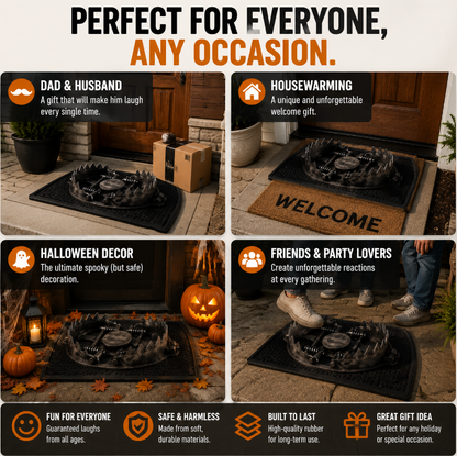 🔥 Limited Time Deal – 3D Bear Trap Reaction Doormat | Realistic Funny Prank Door Mat That Makes Everyone Look Twice( 2D printing)