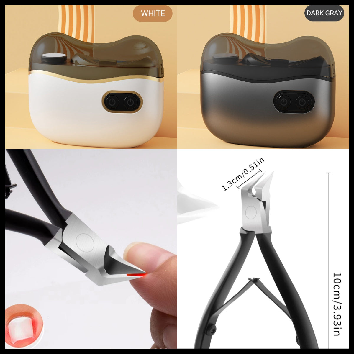 👍2-in-1 Electric Nail Clippers and Polisher🎁 Perfect for All Ages 👵👶