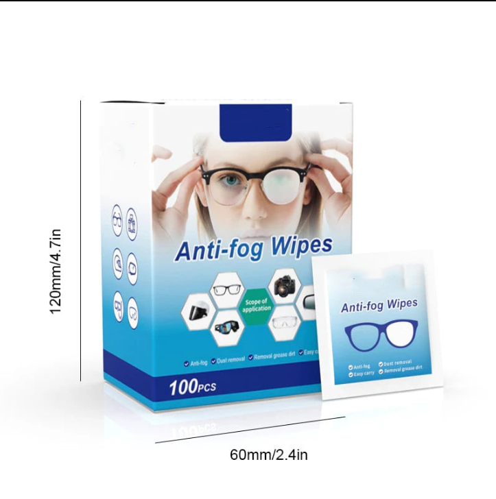 🔥Anti-Fog Lens Wipes(100 Pcs)