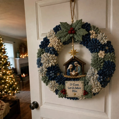 Free Shipping🎉49%OFF🎄 3D Fabric Poke Wreath DIY Kit