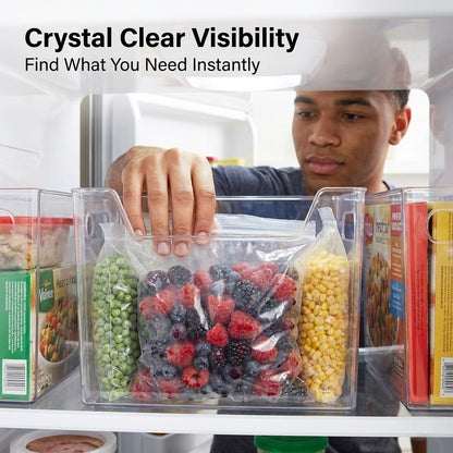 🔥Crystal Clear Freezer Storage Bins🥳Buy 2 Get 1 Free