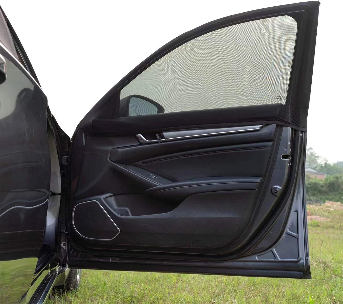 Car Anti‐Mosquito Screen/Net, 4 Pack Car Sunshade Curtain, Mosquito Net For Car Glass, Privacy Window Mesh