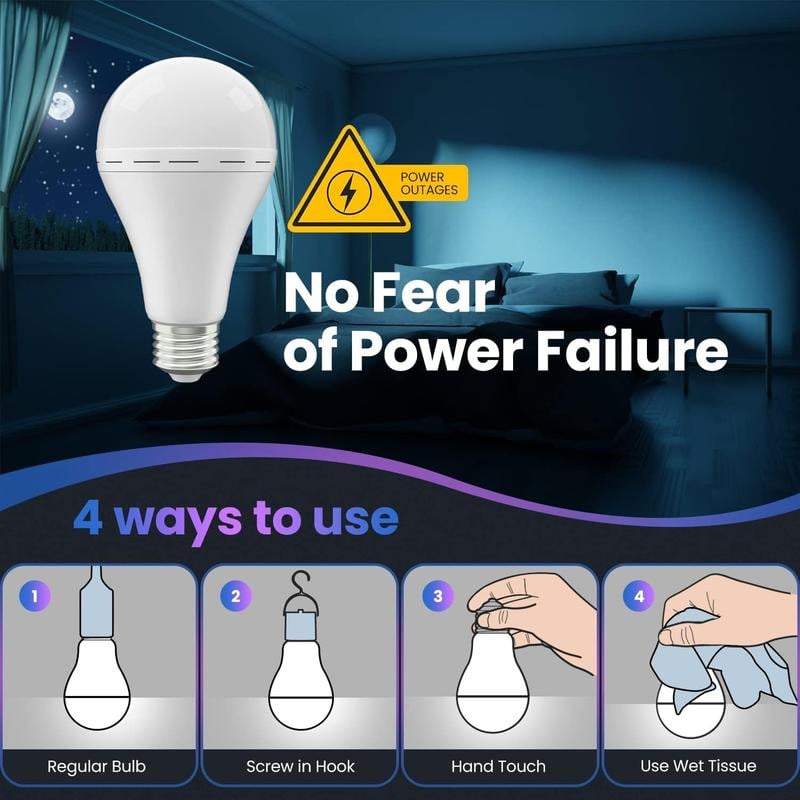 🔥Last Day 49%OFF🔥Rechargeable Emergency Light Bulbs