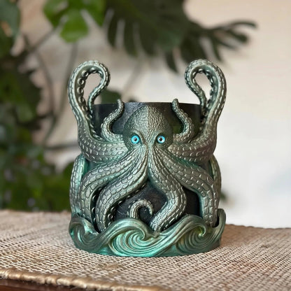 🥳3D Printed Kraken Planter – Octopus Planter with Tray🔥BUY 2 GET 10% OFF