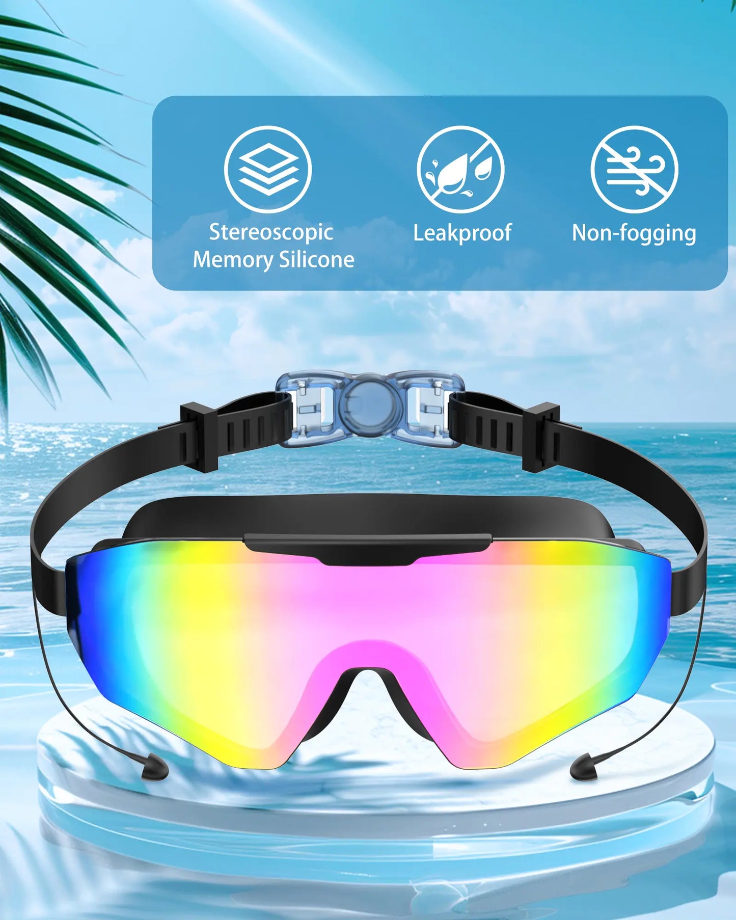 🏊‍♂️ Anti-Fog Swim Goggles – Comfortable Fit for Adults & Kids