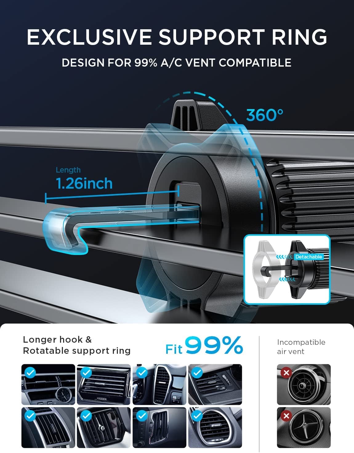🎁NEW Air Vent Car Phone Mount Holder