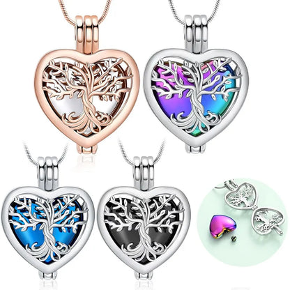 🌳❤️Heart Tree of Life Cremation Memorial Pendant | symbolizing the eternal continuity of life and love.