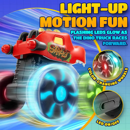 🎁Dino Truck Toy with Motion Activated Light