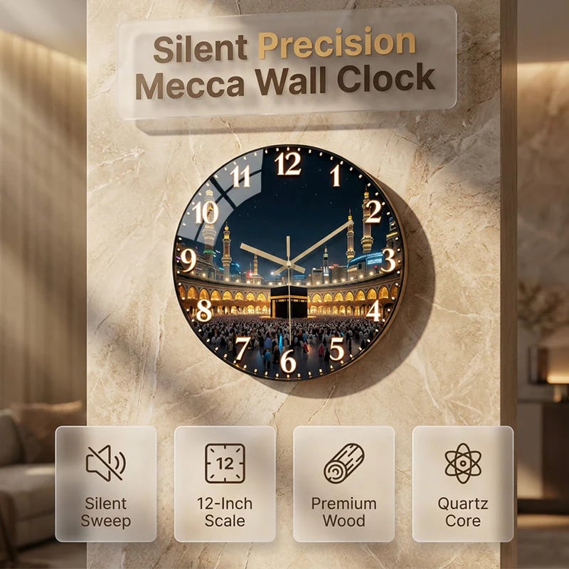 📢📢49% OFF !! ⏰Creative Wooden Silent Wall Clock