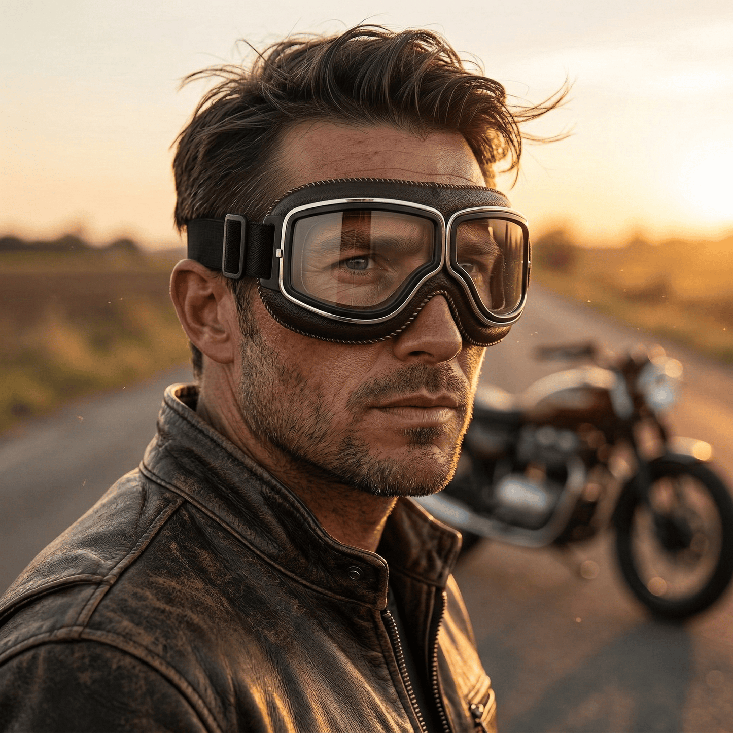 🕶️Vintage Motorcycle Goggles (Fits Over Glasses)