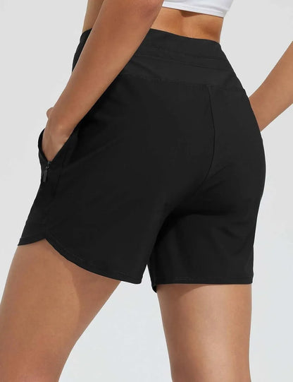 🔥🔥WOMEN'S 5" Swim Board Shorts High Waisted Quick Dry Swimsuit Swimming Bottoms🔥🔥