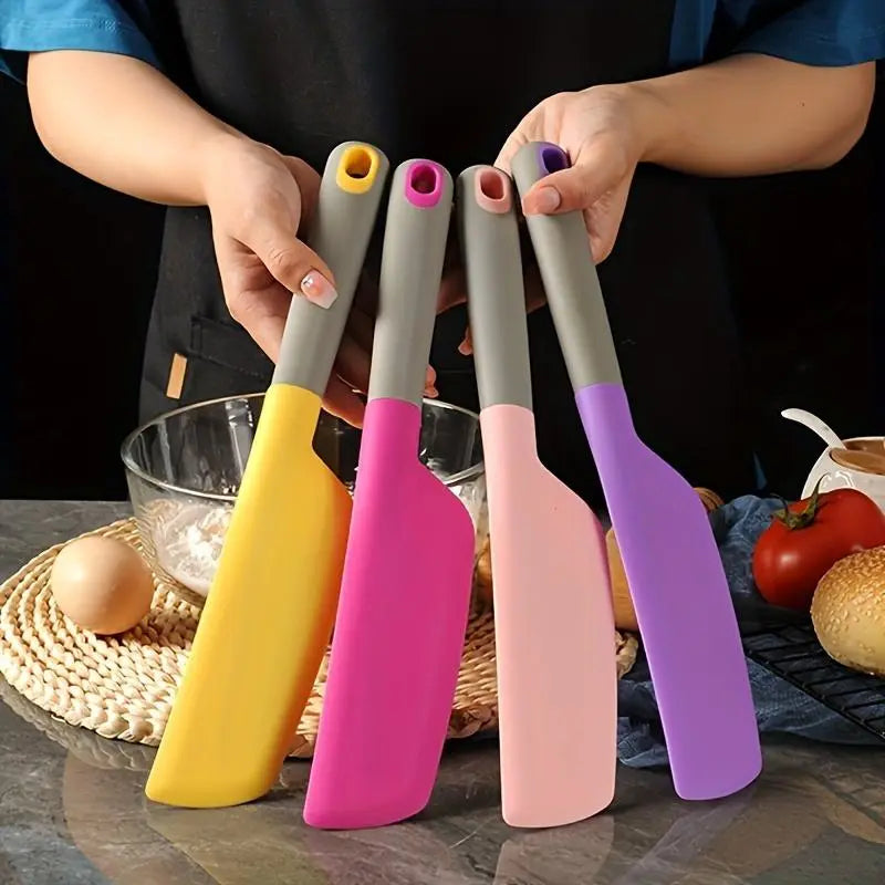 🍳 Heat Resistant Silicone Spatula – Mix, Scrape & Spread Easily