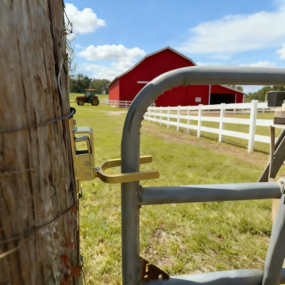 🔒Instant Locking Gate Latch – Prevents Cattle, Sheep & Horses From Escaping