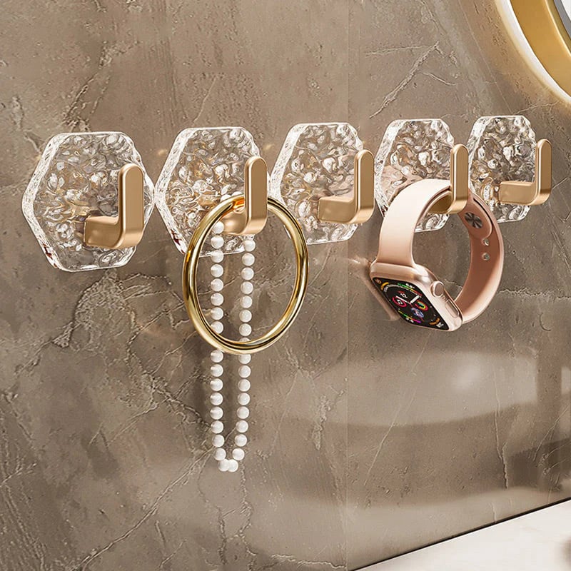 10 PCS Punch-Free Ripple Wall Adhesive Hooks🥳