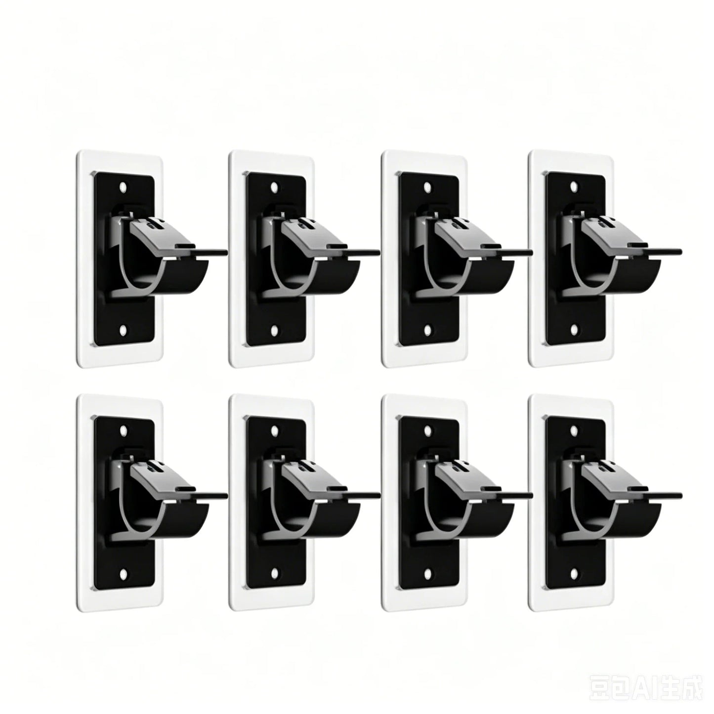 Heavy-Duty Self-Adhesive Rod Support Brackets