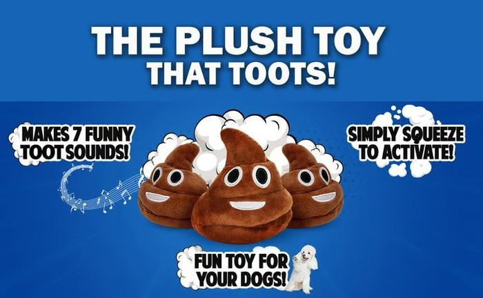 🎁Lowest price ever💥Funny  Poop Plush Toy – Makes Fart Sounds!