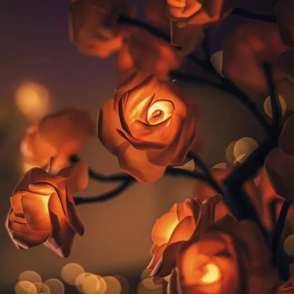 📢📢70% OFF!!⏰🌹Rose Flower Design Tree Night Light🌟