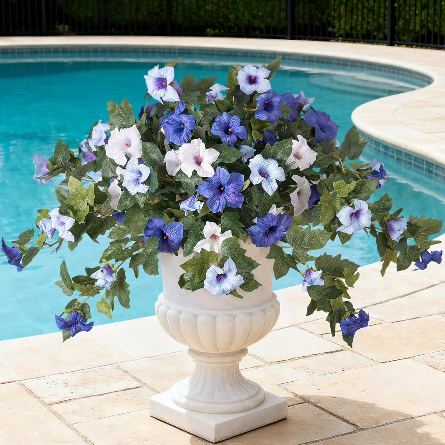 🔥Lifelike Faux Petunias: Weatherproof and UV-Resistant🌷