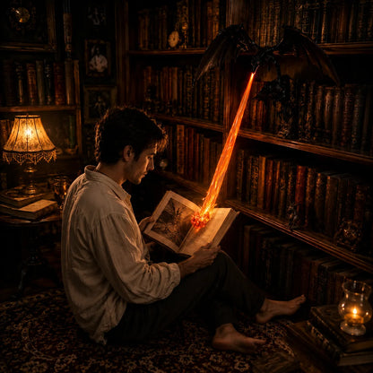 Dark Aesthetic Dragon Bookshelf Ornament for Home Study Scene