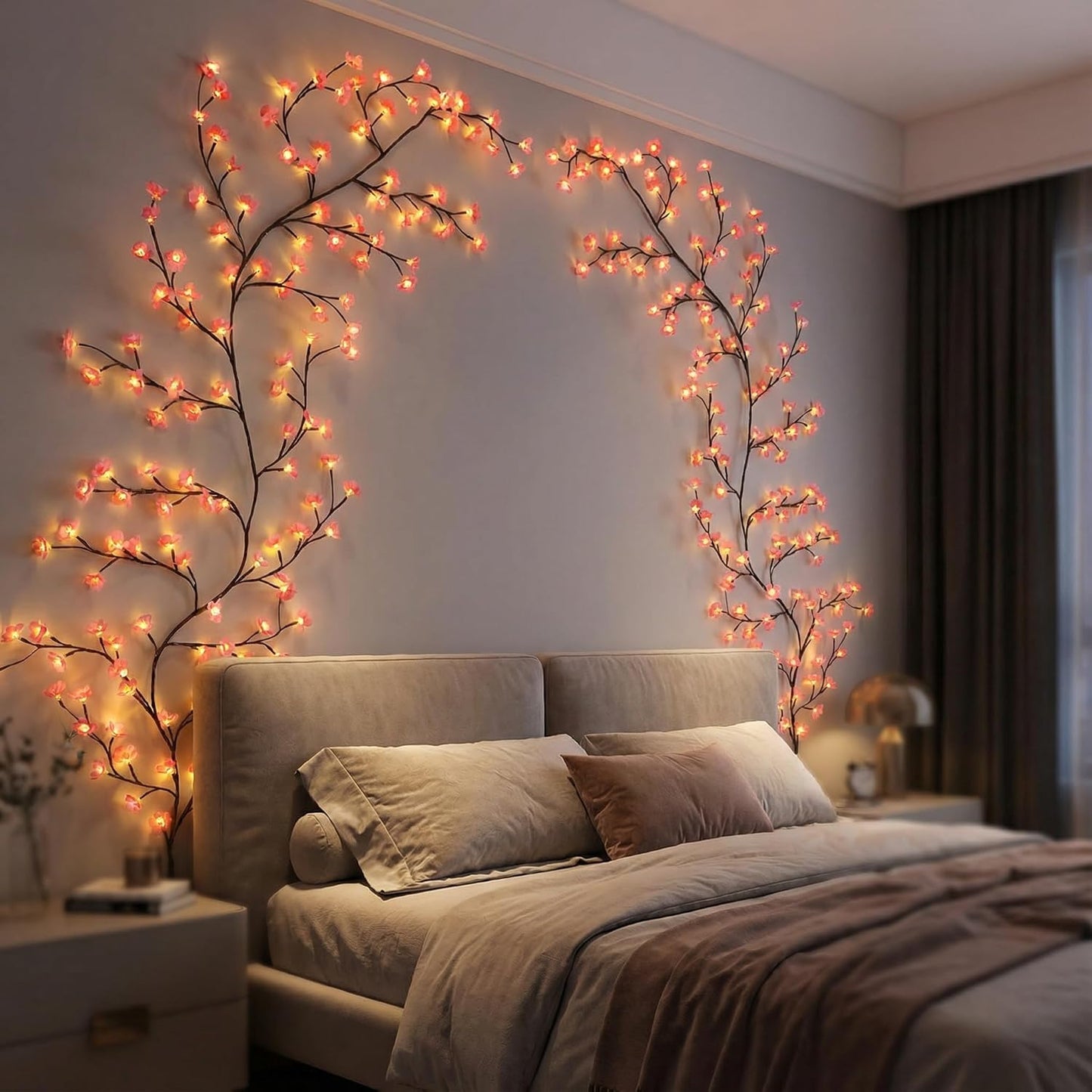 Remote control japanese sakura cherry blossom branch light🌸