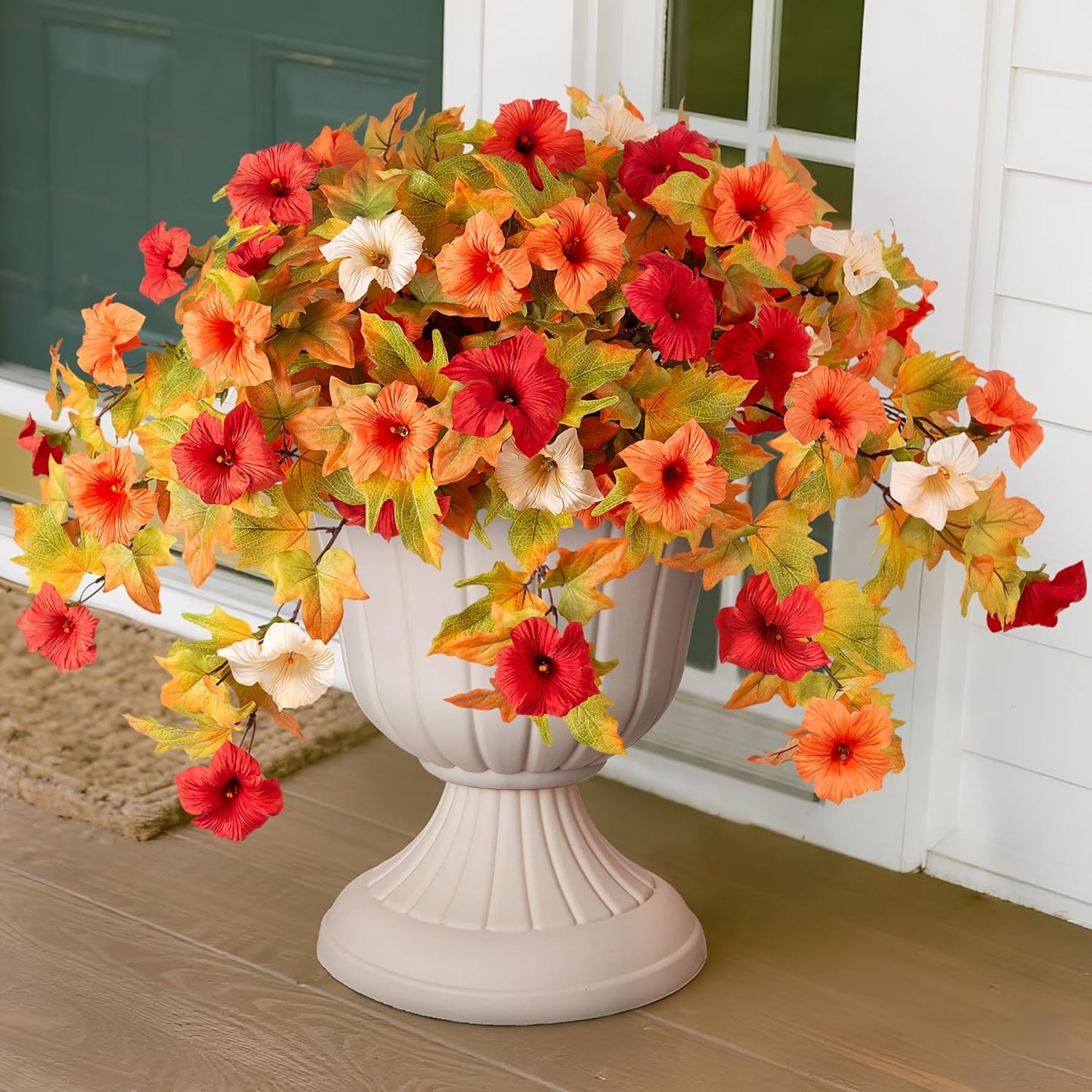 🔥Lifelike Faux Petunias: Weatherproof and UV-Resistant🌷