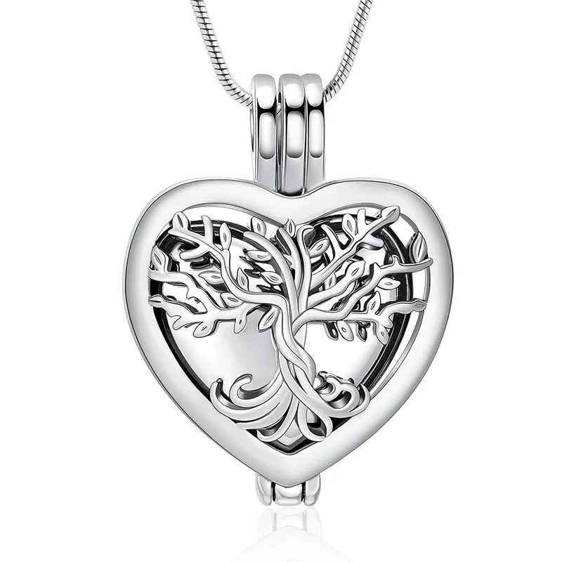 🌳❤️Heart Tree of Life Cremation Memorial Pendant | symbolizing the eternal continuity of life and love.