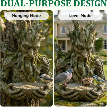 🔥 Garden Best Seller 🐦 Tree Spirit Bird Feeder – Outdoor Resin Decor 🌿Buy 2 Get 10% Off