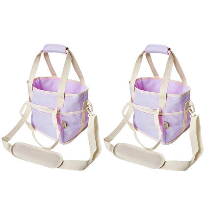 Family Size 4-Compartment Drink Carrier Bag for Coffee Cups & Tumblers