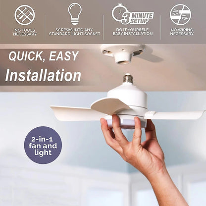 🏆LAST DAY SALE 49% OFF🔥SmartBreez 40W LED Ceiling Fan Light – 20.5” Ultra-Quiet with Remote 🎯 | E27 + FREE B22 Adapter 🔌 | For Bedroom 😴, Kitchen 👩‍🍳 & Garage 🛠️ – UK Ready! 🇬🇧