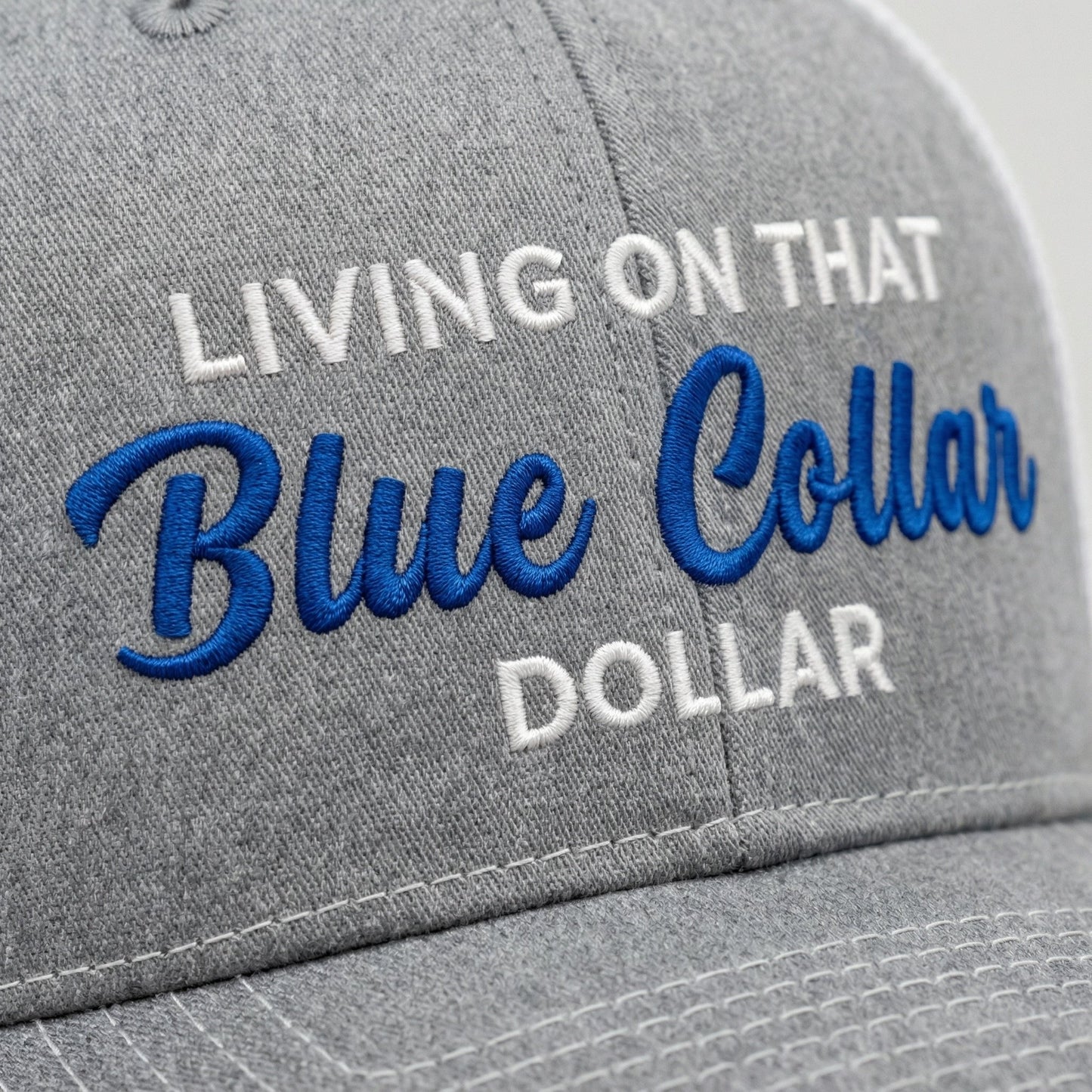 🔥🛠️🧢Blue Collar Dollar Trucker Hat – Proud Workwear Cap