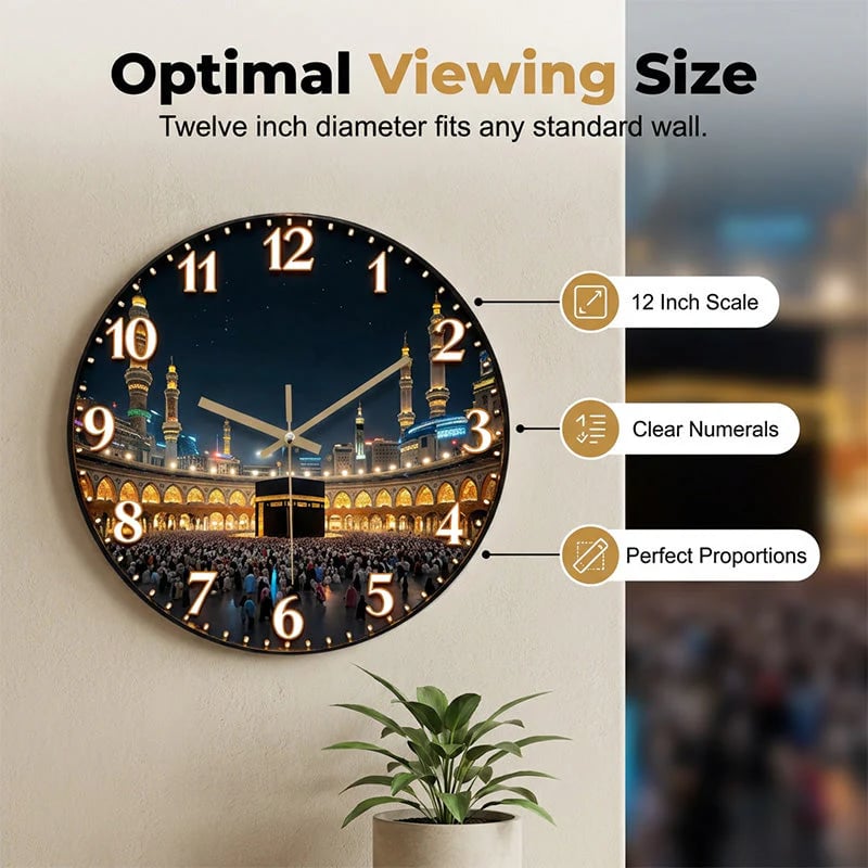 📢📢49% OFF !! ⏰Creative Wooden Silent Wall Clock