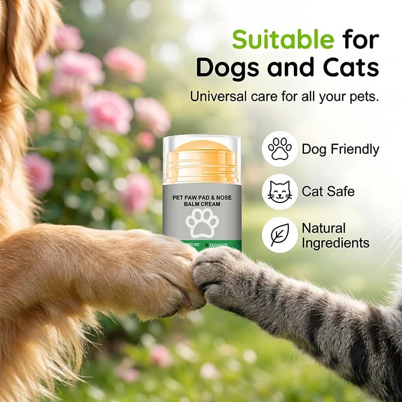 🔥Hot Sale 49% OFF🔥 Moisturizing Pet Paw Balm Stick – Coconut & Beeswax, Lick-Safe, No-Mess 🐾