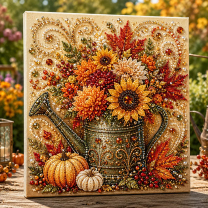 🔥🍂✨Autumn Pearl Painting Kit - Relaxing DIY Craft to Create Sparkling Fall Artwork