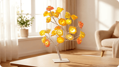 📢📢70% OFF!!⏰🌹Rose Flower Design Tree Night Light🌟