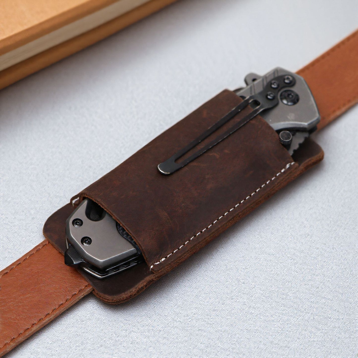🔥Leather Pocket Belt Knife Case
