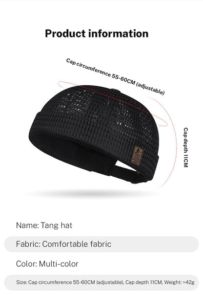 🏆Limited Time Sale 49% OFF🧢Men's Breathable Brimless Docker Hat – Lightweight Mesh Skull Cap for Summer Outdoor Wear