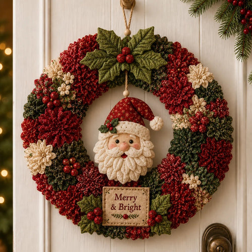 Free Shipping🎉49%OFF🎄 3D Fabric Poke Wreath DIY Kit