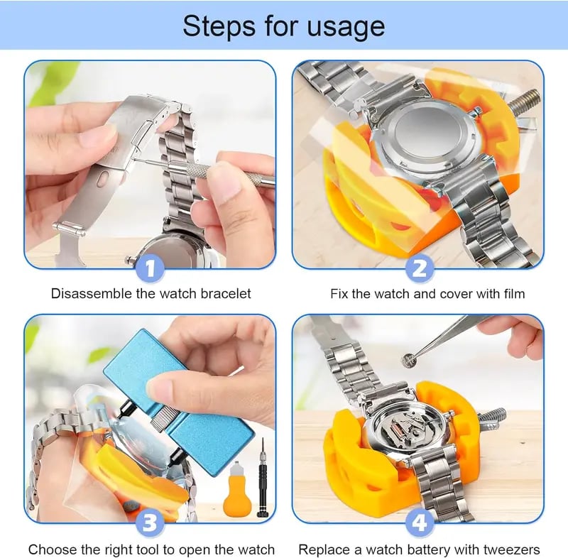 🔥Best Selling Watch Repair Tool Kit ⌚️Limited Time Discount