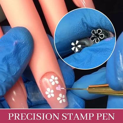 👉 💅 Nail Art Stamp Pen Set