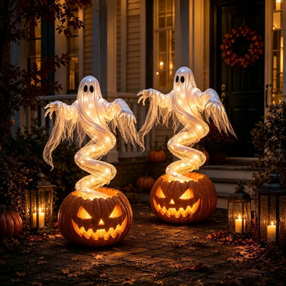 🔥Get 50% OFF👻Swirling Ghost Pumpkin Yard Lamp🎃(FREE Shipping)