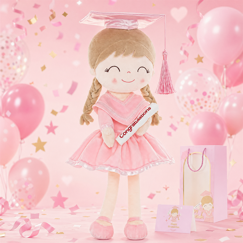 🎓💖 Graduation Girl Plush Doll –  Keepsake Gift for Class of 2026