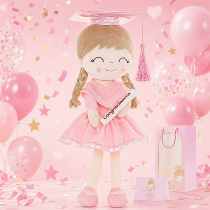 🎓💖 Graduation Girl Plush Doll –  Keepsake Gift for Class of 2026